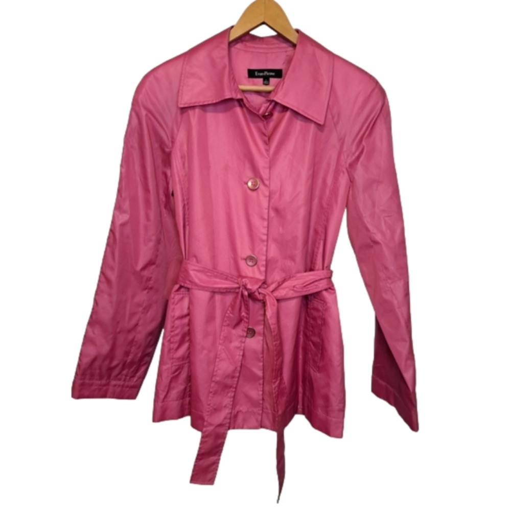 EVAN PICONE - Barbie Belted Trench Coat - Vintage - Size Large - EUC